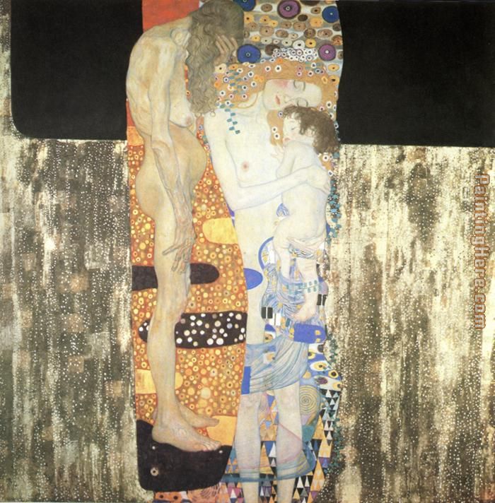 The Three Ages of Woman painting - Gustav Klimt The Three Ages of Woman art painting